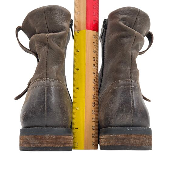 Abeo Yasmin Scrunchy Boot SZ 6N Womens Brown Comfort Ankle Biker Bio System Boot - Picture 5 of 10